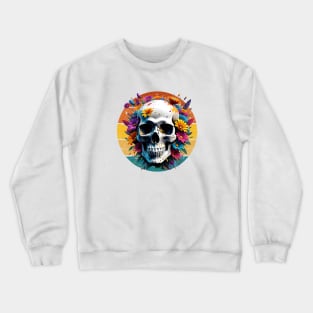 Floral Skull Crewneck Sweatshirt